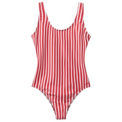 Striped Swim Suit - Red, H2O Sportswear - H2O Sportswear