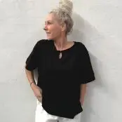 Niobe uld bluse, Mit Uld - 