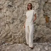 Tammi Wide Pants - Birch, esmé studios - 