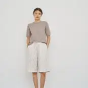 Care by Me - Cecilie shorts - Nature/White stripe - 