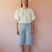 Stockholm stripe bermuda shorts - Sea, HABIBA - Note Anecdote
