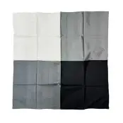 4-i-1 Silketørklæde kvadrat - Sort/Hvid, Aperitif Sjaler - Annavii