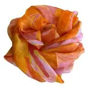 22174A Orange silketørklæde, Aperitif Sjaler - Veste