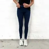 by basics - 3601 bambus leggings - marineblå - 