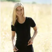 Engel - dame kortærmet t-shirt - uld & silke - 