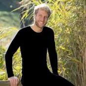 Uld/silke undertrøje med lange ærmer til herrer, Engel Natur - 