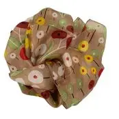 Aperitif Sjaler - silke tørklæde - Field of Flower - nutmeg - 