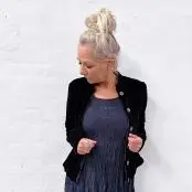 Valu silkevelour jakke navy, Praechtig Berlin - 