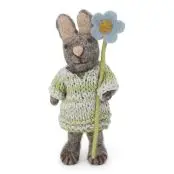 Grey Bunny w/Dress & Blue Anemone with String, Én Gry & Sif - 