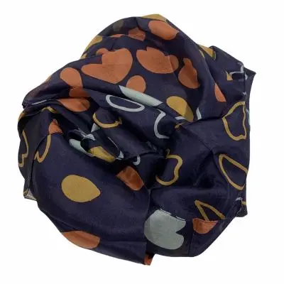 Aperitif Sjaler - silke tørklæde - Petals - blue - Aperitif Sjaler