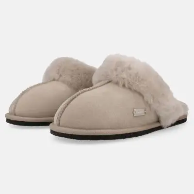 Haflinger - North Star lammeulds tøfler - Sahara - Flade sko