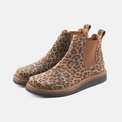 Gry Støvle Ruskind - Leopard, Nature Footwear - Sko