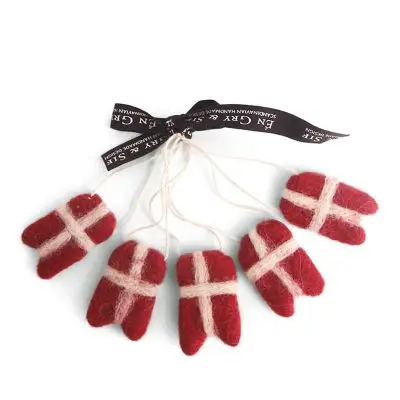 Mini flag 5 stk, Gry & Sif - 