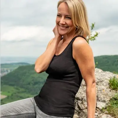 Uld/silke top til damer, Engel Natur - 