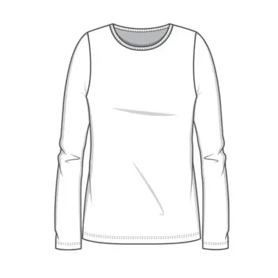 4302 shirt r-neck l/s, Cotton Sense - 
