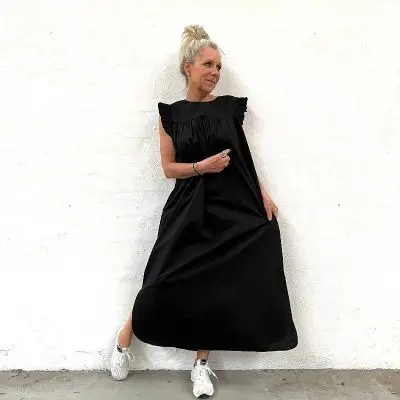 Stockholm sl long dress, Frau - 