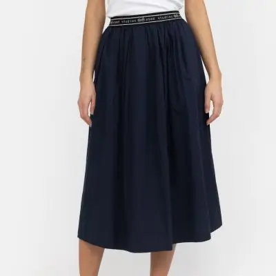 Calla Midi Skirt - Dark Saphhire, esmé studios - 